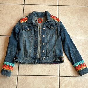 Imagined By Elves Denim Embroidered Jacket